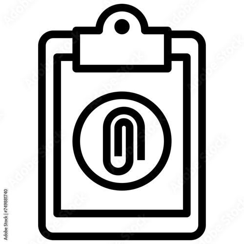 paperclip,officematerial,clipboard,appendix.svg