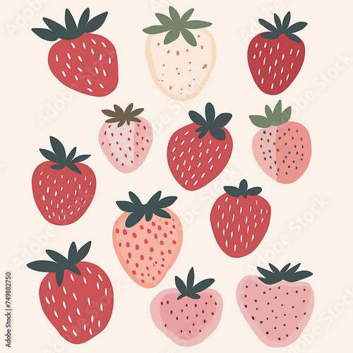  background with strawberries