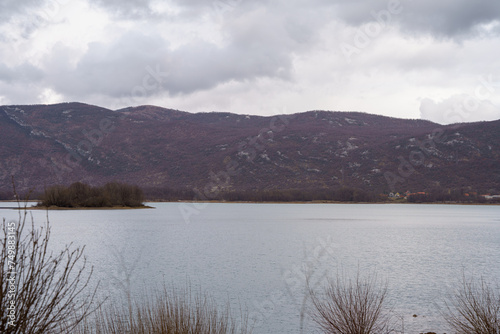Lake Štikada in Gračac at the foot of the Velebit