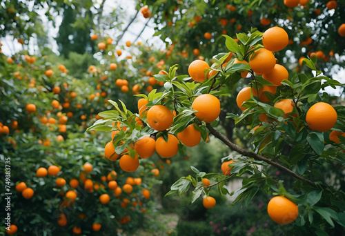 Oranges sur un oranger