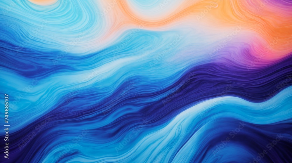 Spiraling blue and red swirls merge in a flowing abstract design Spiraling blue and red swirls merge in a flowing abstract design
