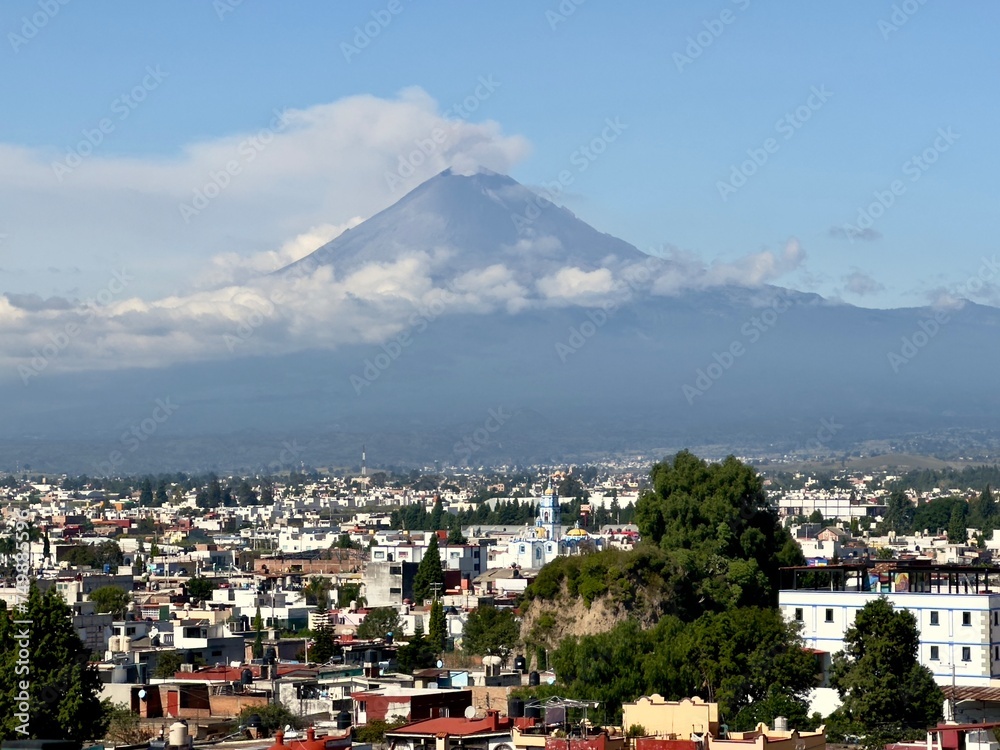 Vulkan Popocatépetl in Cholula (Mexiko)