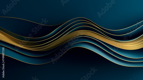 Artistic wavy luxury pattern