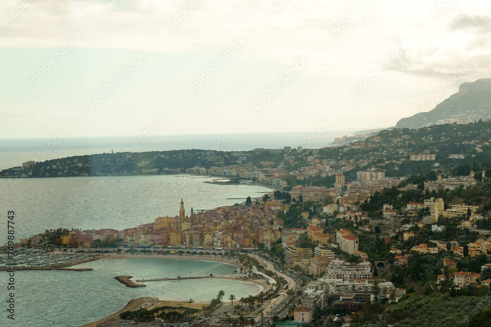 Panoramic view of the Mediterranean