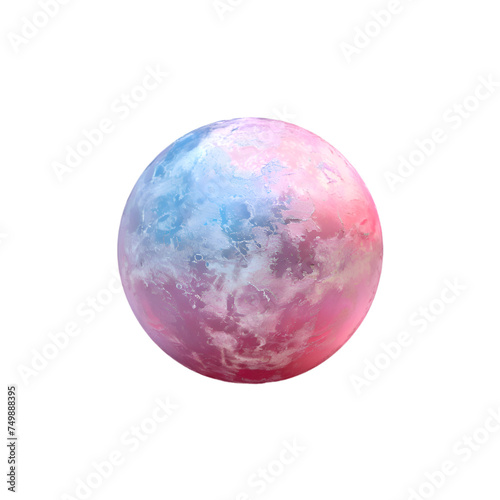 sphere glass acidic color isolated on transparent background