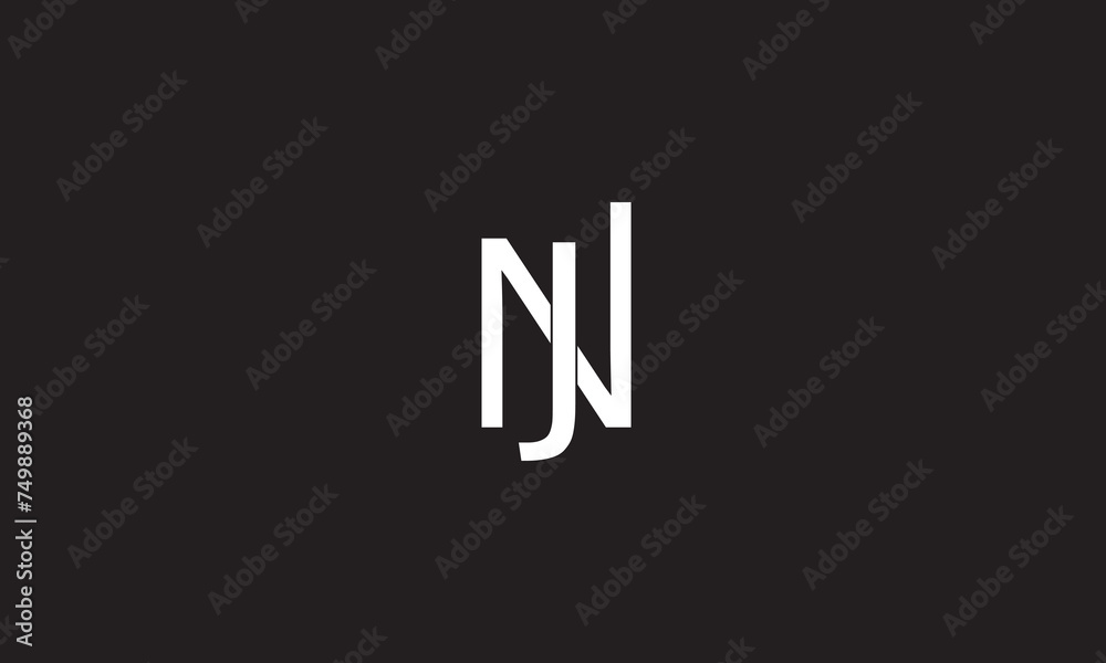 JN, NJ , J , N , Abstract Letters Logo Monogram JN, NJ , J , N , Abstract Letters Logo Monogram