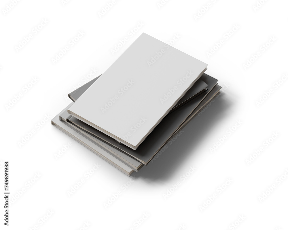 화이트 하드 커버 책 목업 White Hard Cover Book Mock up 화이트 하드 커버 책 목업 White Hard Cover Book Mock up