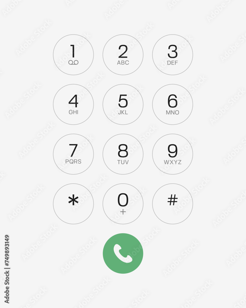 Smartphone keyboard with numbers and letters. User interface for sensor device. Vector template for your design. Smartphone keyboard with numbers and letters. User interface for sensor device. Vector template for your design.
