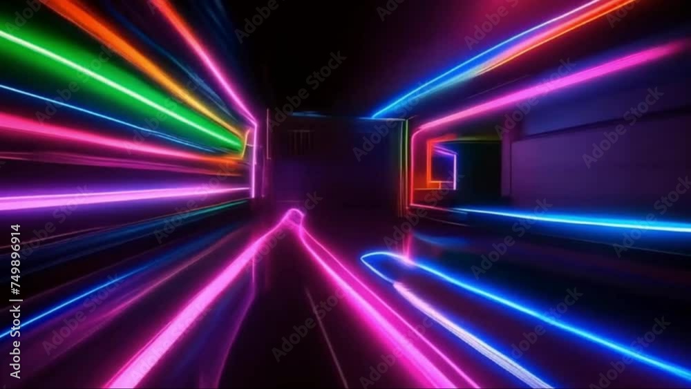 moving glowing background with lights AI generated. moving glowing background with lights AI generated.