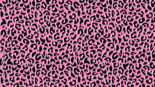 Leopard skin fur texture pink background	