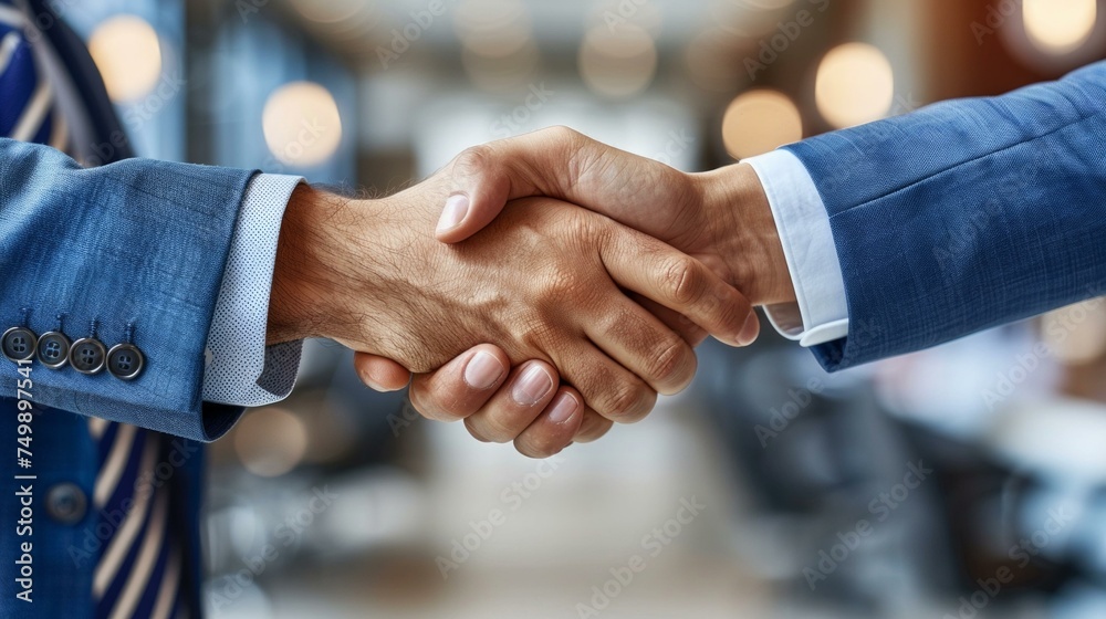 business handshake in office, symbol of merger and acquisition, partnership celebration, deal success, professional attire, AI Generative business handshake in office, symbol of merger and acquisition, partnership celebration, deal success, professional attire, AI Generative