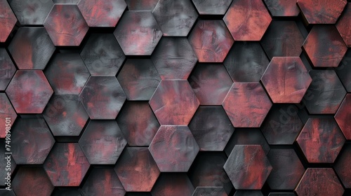 Sleek and modern hexagon geometric pattern, AI Generative