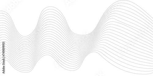 Abstract background with black lines and white background design Geometric design with dynamic on white background in concept, wave. 