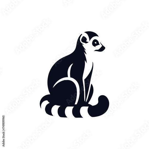 Simple and Clean Lemur Logo Icon