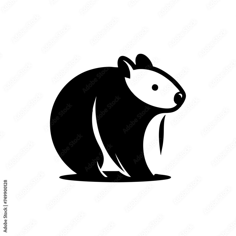 Fototapeta premium Simple and Clean Lemming Logo Icon