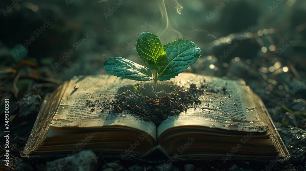 World philosophy day education concept with tree of knowledge planting ...