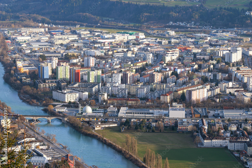 Fototapeta premium Innsbruck, Tyrol, Austria, City view