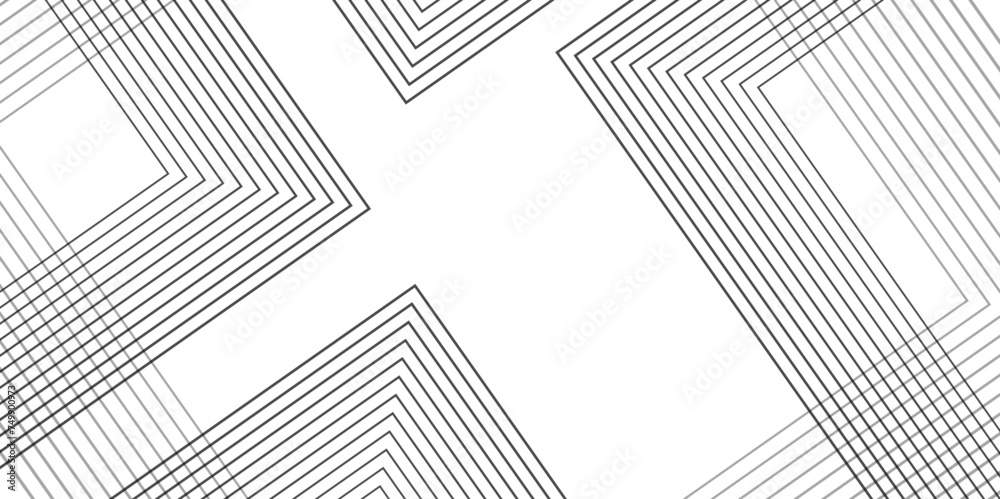 Abstract background with black lines and white background design ...