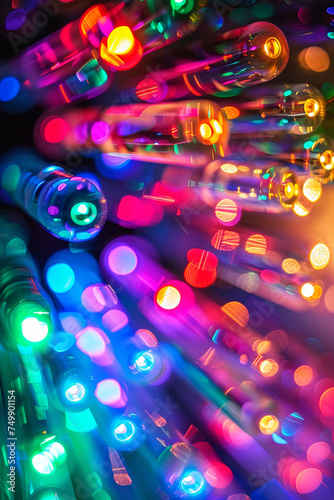 Colorful led lights background