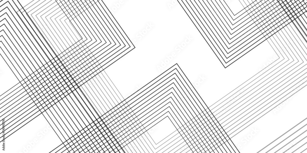 Abstract background with black lines and white background design ...