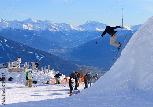 Austrian alps, Innsbruck (Nordkette), Tyrol, Skiing, winterfun photo