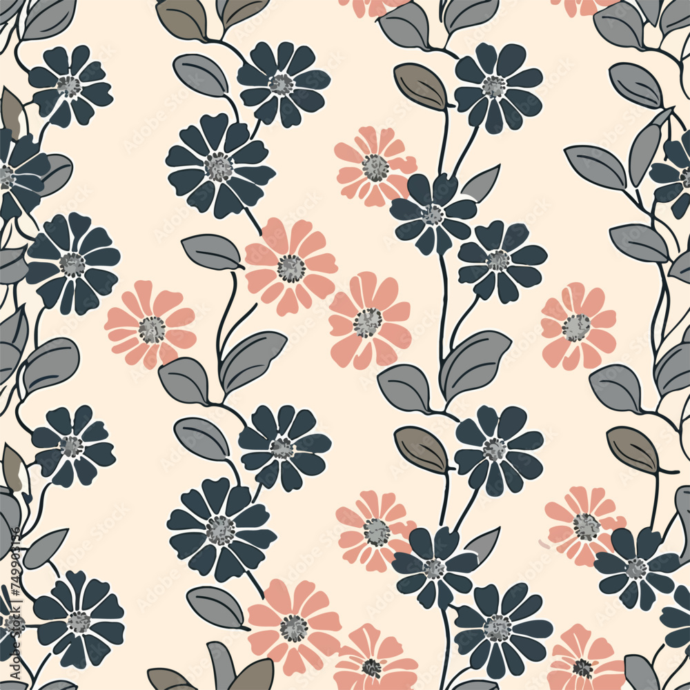 Japanese seamless pattern illustration