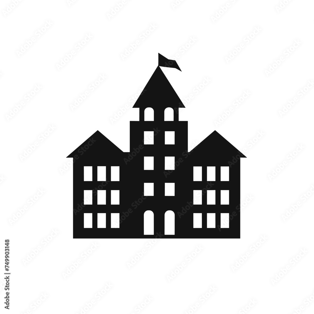 Vector Edifice Element In Trendy Style. Big ben building line icon. Pixel perfect vector graphics. 10. Landscape of the surrounding. House icon. Hand drawn Two storey detached house icon.