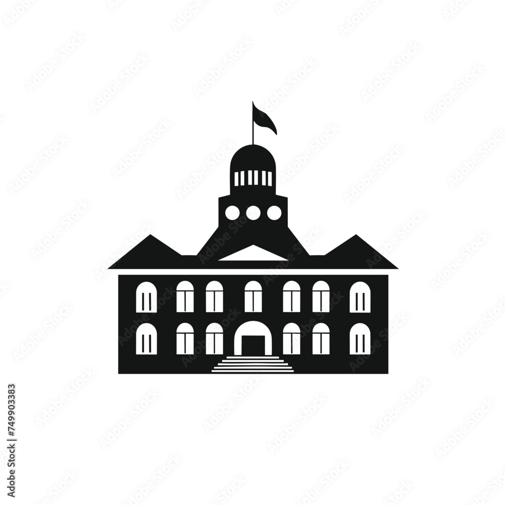 EPS 10. Ireland city buildings glyph icon. Florida Solid Vector Illustration. Wisconsin Solid Vector Illustration. Residence icon line symbol. Saint peter cathedral in vatican city.