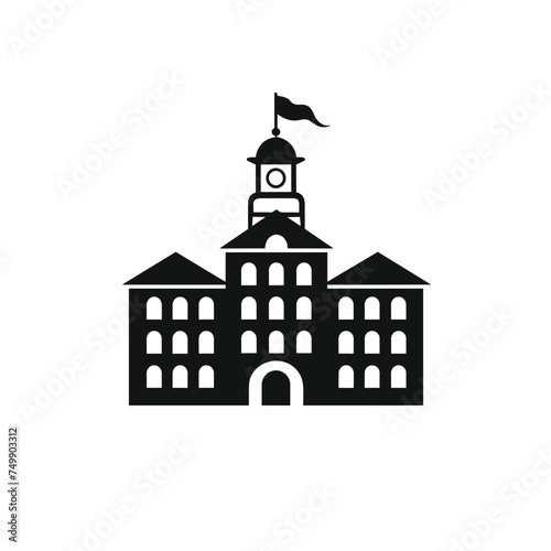 Bottle shop sign. School icon illustration. Suitable for mobile apps, web apps and print media. University icon vector design template. Delaware state capitol icon line symbol.