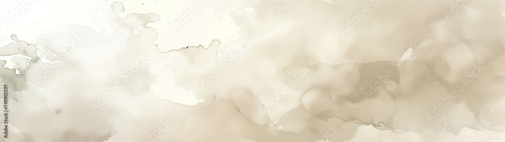 Obraz premium Introspective Hues: A Soft Watercolor Dream