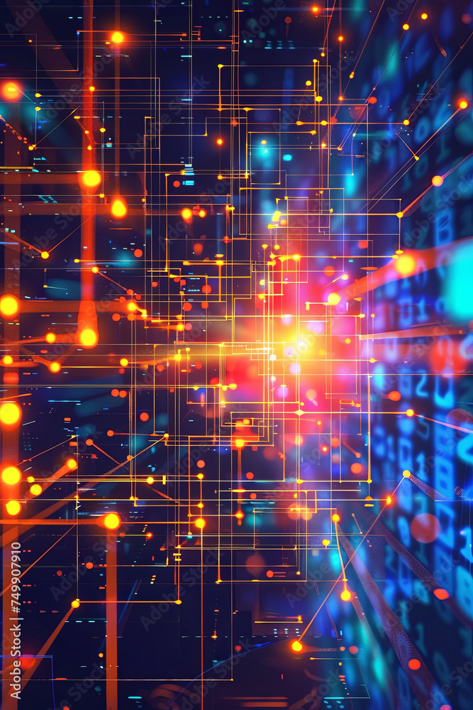 Fototapeta premium Abstract technology background