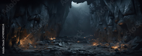 Nature's Hidden Gem: Exploring the Enchanting Darkness inside Vietnam's Mysterious Stalactite Cave photo