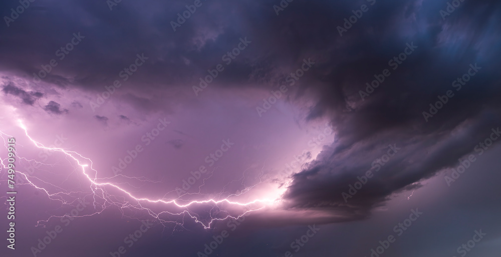 lightning in the sky