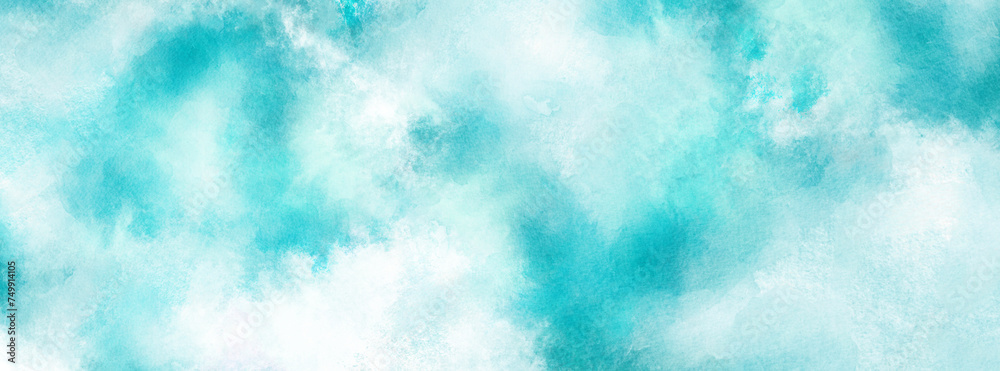 Light blue watercolor background