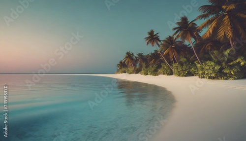 tropical beach in the maldives