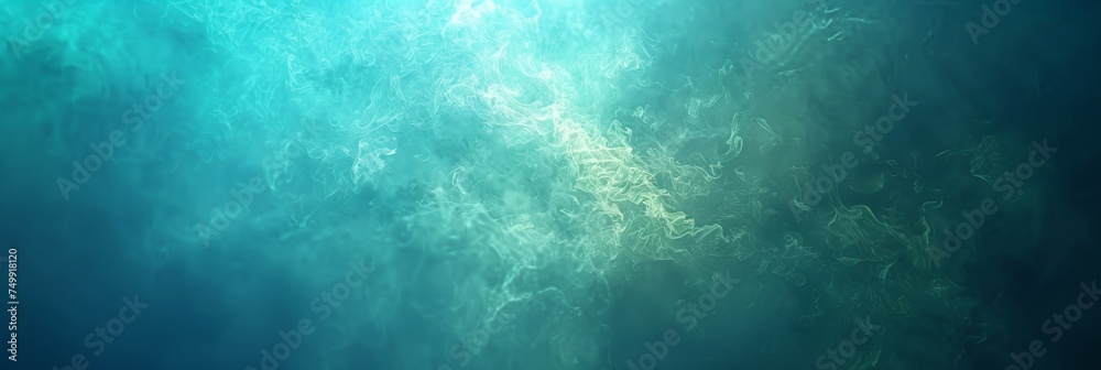 Blue smoky abstract background with colorful gradient, ideal for modern graphic projects.