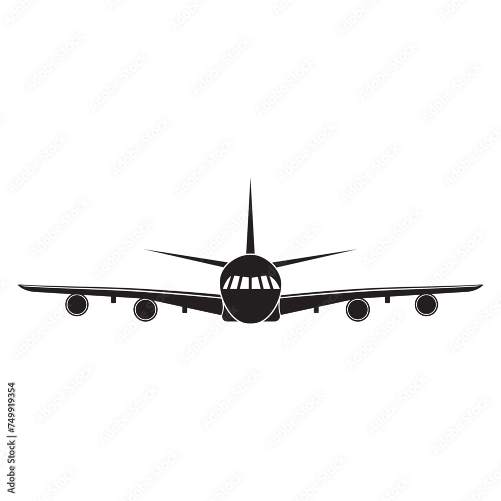 Airplane in the sky isolated vector illustration black outline, doodle, icon Airplane in the sky isolated vector illustration black outline, doodle, icon