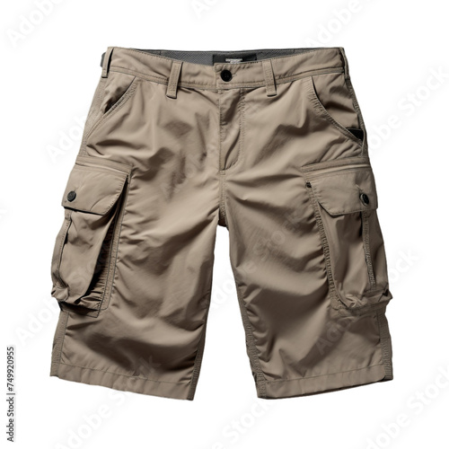 A cargo shorts isolated on transparent background, png