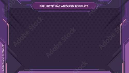Futuristic sci fi page template