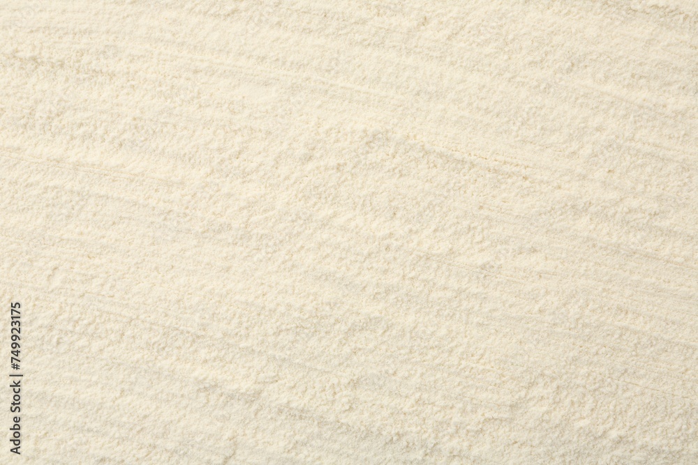 Obraz premium Texture of baking powder as background, top view