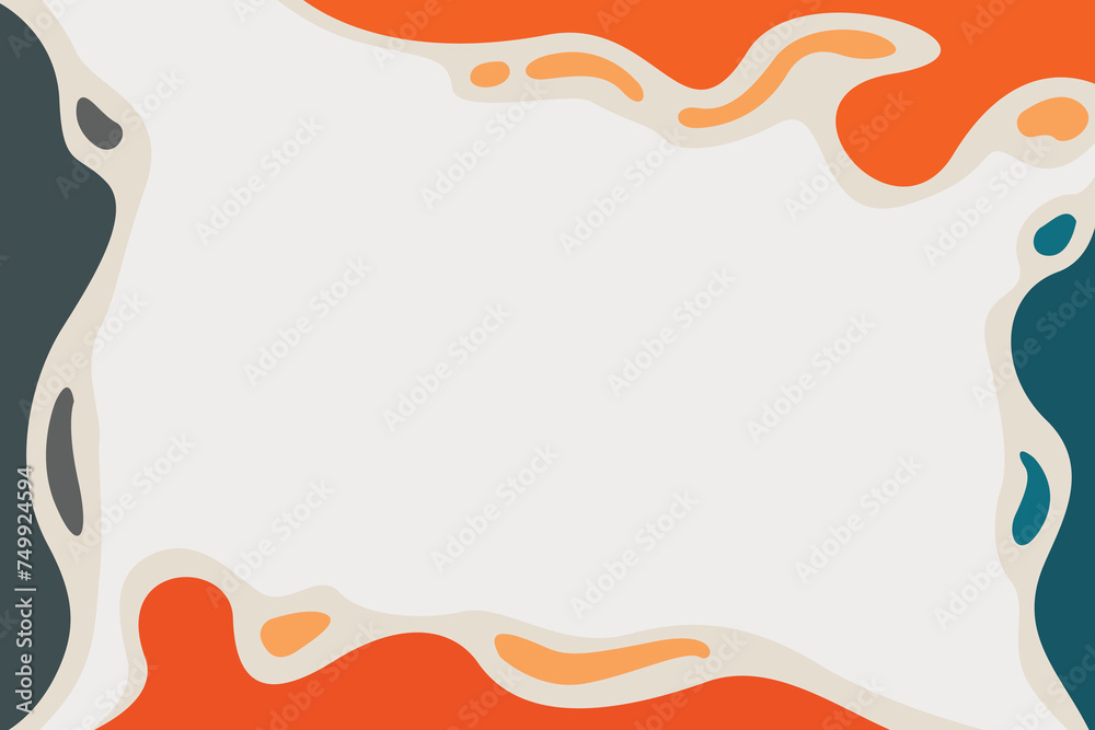 Abstract Wave Flat Design Background 