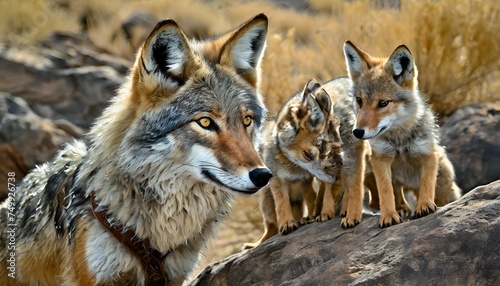 Prairie Wanderers: Capturing the Essence of North America's Wild Coyotes" © aazam