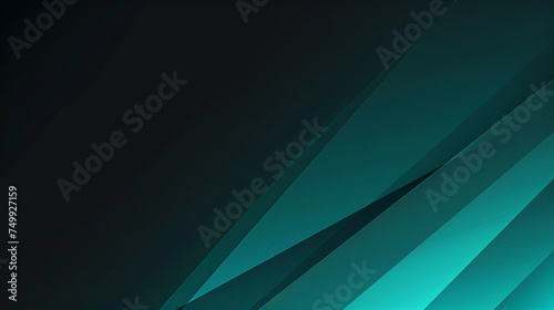 Black and Teal abstract shape background presentation design. PowerPoint and Business background.