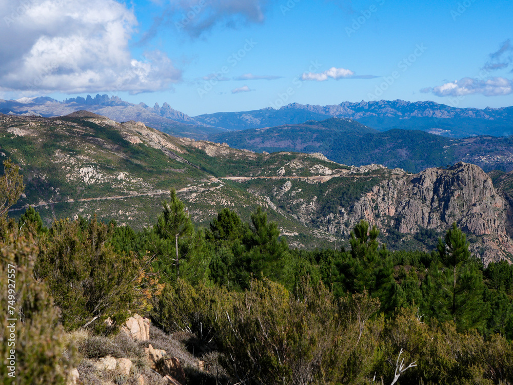 Naklejka premium Corse- Randonnée - Monte San Petru - Montagne