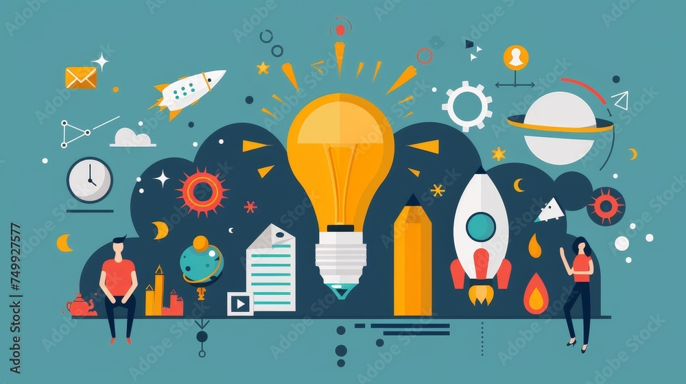 Obraz premium Effective branding techniques for startups Explore methods to establish a strong brand identity for new businesses