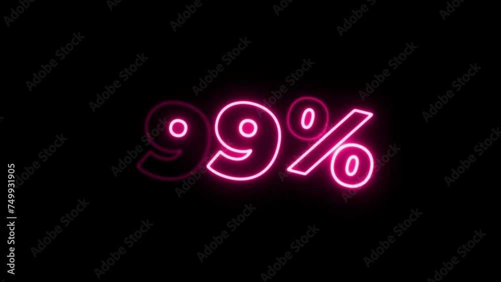 Pink Neon glowing 99% flickering Animation. Pink Neon glowing 99% flickering Animation.