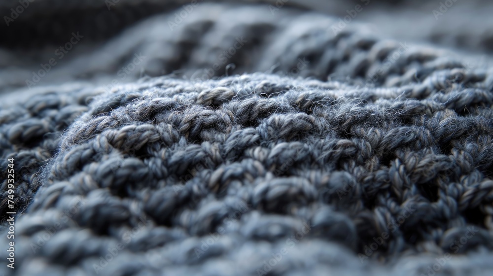Knitted fabric texture. Generative AI