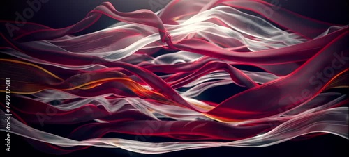 background of ribbons on a dark background