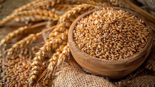 Wheat and grains. Generative AI