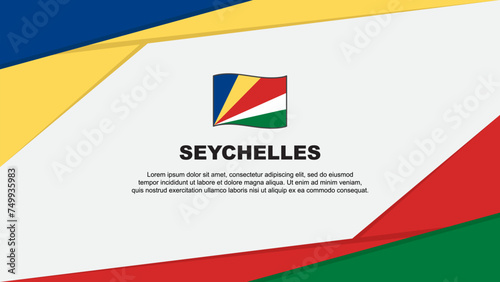 Free Download Seychelles Flag Abstract Background Design Template. Seychelles Independence Day Banner Cartoon Vector Illustration. Seychelles - GFXLoad